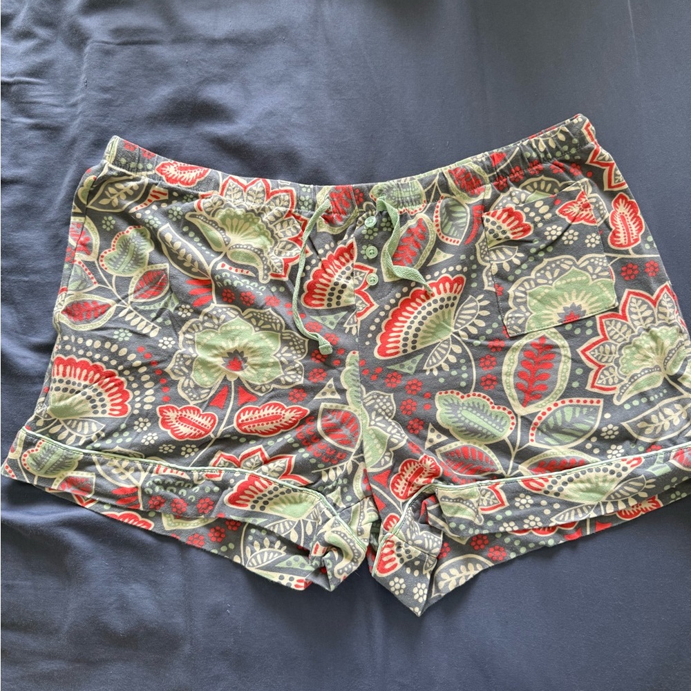 Vera Bradley Gray and Red Athletic Shorts